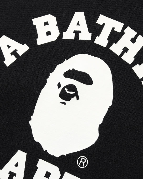 Sweat À Capuche Bape College Homme Noir | HDPET7620