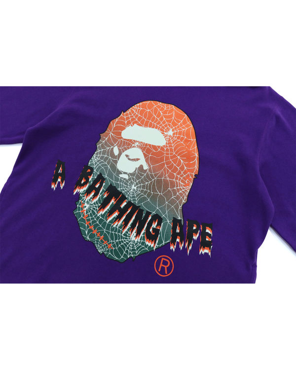 Sweat À Capuche Bape Halloween Ape Head Glow In The Dark Pullover Homme Violette | FELJY4296