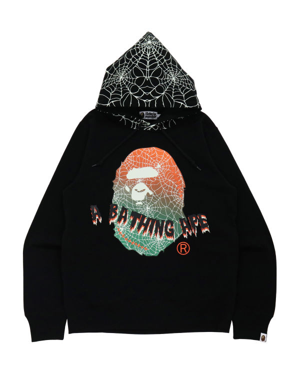 Sweat À Capuche Bape Halloween Ape Head Glow In The Dark Pullover Homme Noir | MEGHY5198