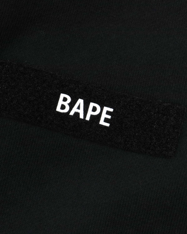 Sweat À Capuche Bape Military Patch Heavy Weight Homme Noir | WGOQH8035