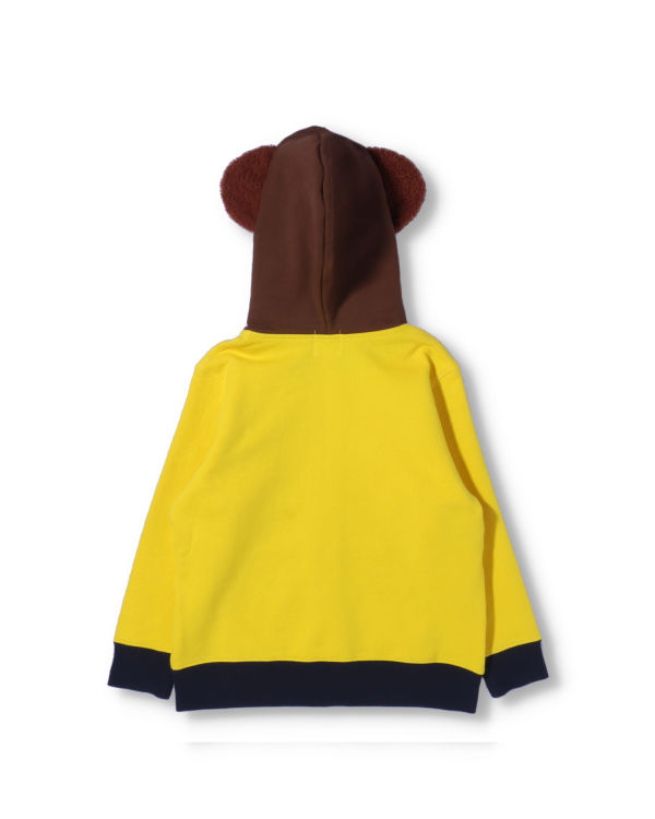 Sweat À Capuche Bape Milo Friends Zip Enfant Jaune | PAJID3204