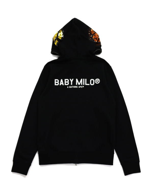 Sweat À Capuche Bape Milo Sequin Full Zip Femme Noir | ZTXAO1384