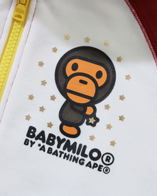 Sweat À Capuche Bape Milo Star Zip Enfant Rouge Clair | TIVKU1369