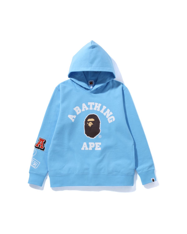 Sweat À Capuche Bape Multi Fonts Pullover JR Enfant Bleu | ETZCW0819