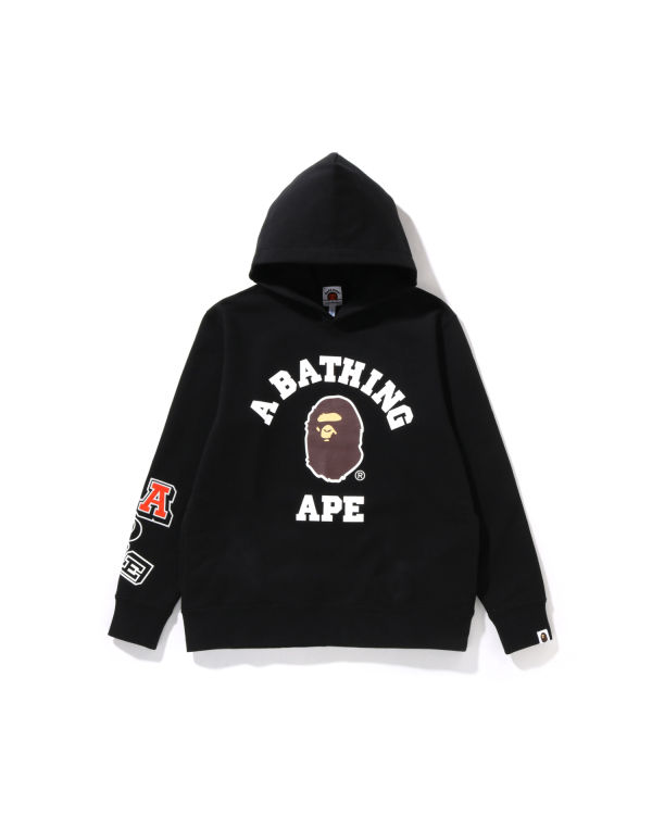 Sweat À Capuche Bape Multi Fonts Pullover JR Enfant Noir | LZFTE3419