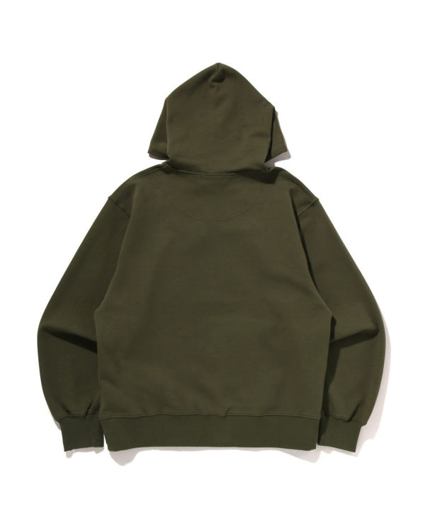 Sweat À Capuche Bape STA Logo Relaxed Fit Pullover Homme Vert | BYPHM9581