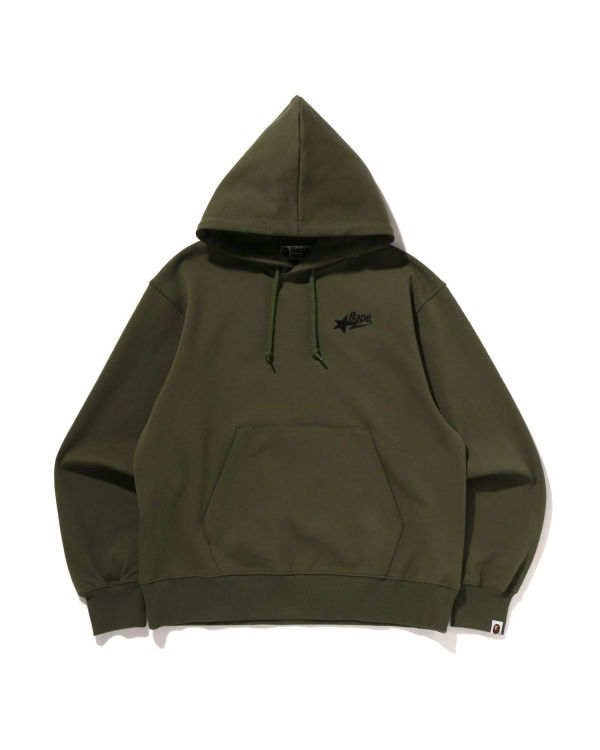 Sweat À Capuche Bape STA Logo Relaxed Fit Pullover Homme Vert | BYPHM9581