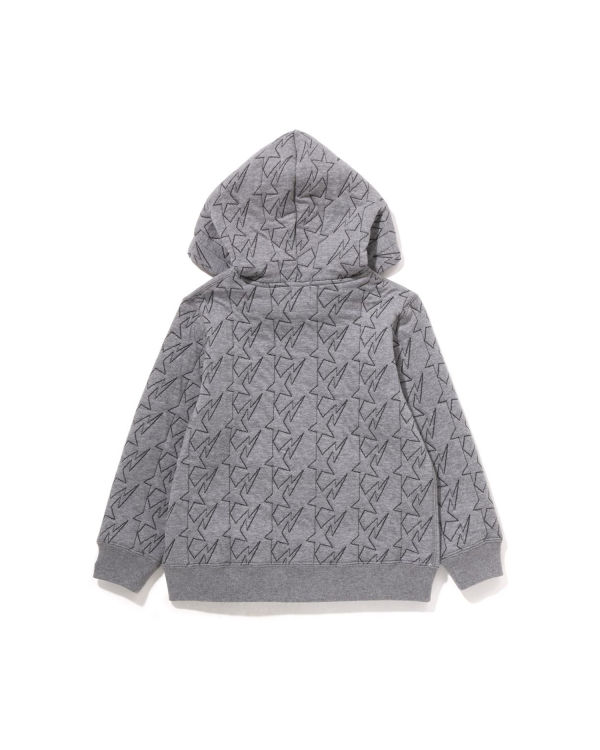 Sweat À Capuche Bape STA Quilting Zip Enfant Grise | ATRGJ5710