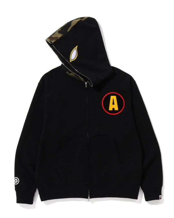 Sweat À Capuche Bape Shadow Relaxed Fit Full Zip Homme Noir | FCEIY2561