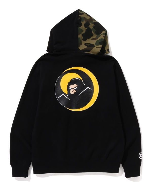 Sweat À Capuche Bape Shadow Relaxed Fit Full Zip Homme Noir | FCEIY2561