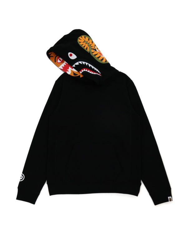 Sweat À Capuche Bape Shark Inside Tiger Pullover Femme Noir | BEXJU1928