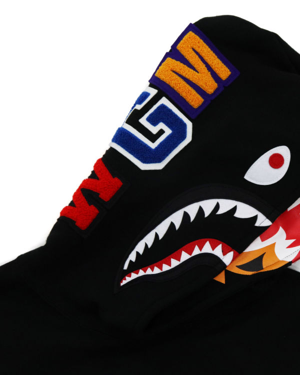 Sweat À Capuche Bape Shark Inside Tiger Pullover Femme Noir | BEXJU1928