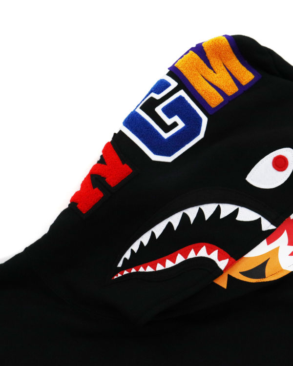 Sweat À Capuche Bape Shark Inside Tiger Pullover Homme Noir | WKUOQ0178