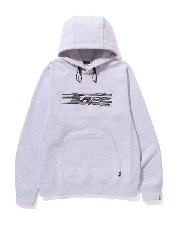 Sweat À Capuche Bape Stiching Pullover Homme Grise | LAFBQ6034