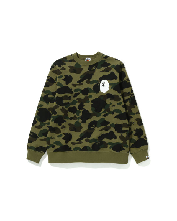 Sweats Bape 1st Camo Ape Head Crewneck Jr Enfant Vert | OPGNF9524