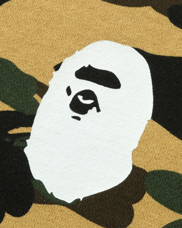 Sweats Bape 1st Camo Ape Head Crewneck Jr Enfant Jaune | VRSOT9314