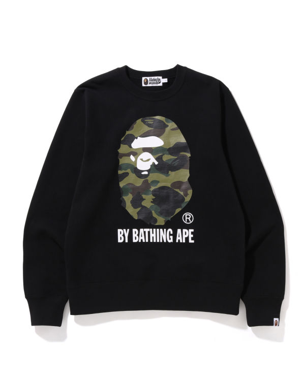 Sweats Bape 1st Camo By Bathing Ape Crewneck Homme Noir | GOIWF7403