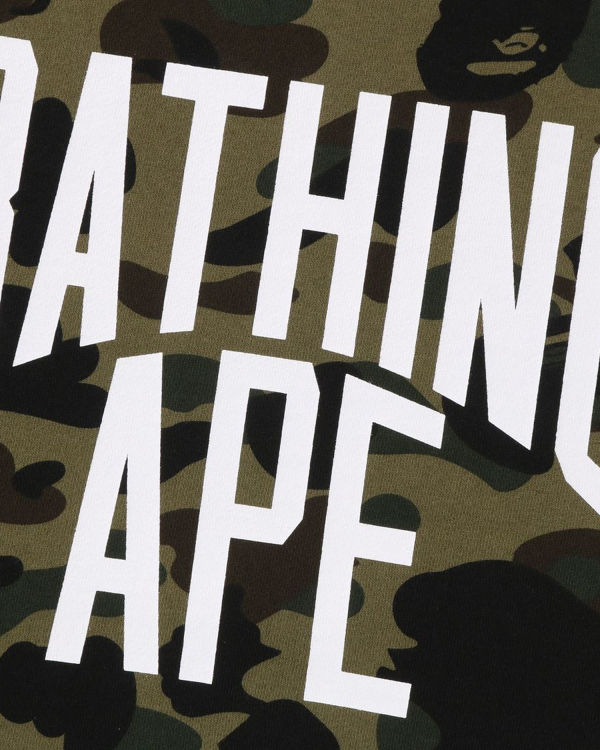 Sweats Bape 1st Camo Crazy Bathing Ape Relaxed Fit Crewneck Homme Vert | HFUBL0512