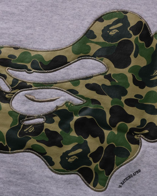 Sweats Bape ABC Camo Patch Relaxed Fit Crewneck Homme Grise | SFZQO3826