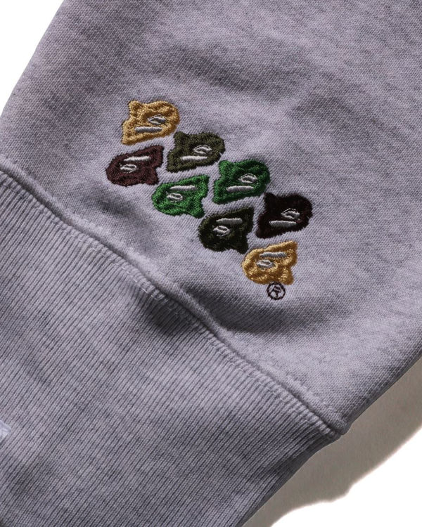 Sweats Bape ABC Camo Patch Relaxed Fit Crewneck Homme Grise | SFZQO3826