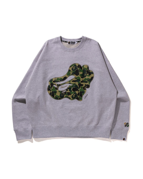 Sweats Bape ABC Camo Patch Relaxed Fit Crewneck Homme Grise | SFZQO3826