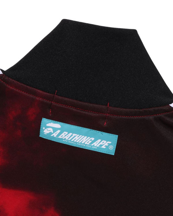 Sweats Bape A Bathing Ape Dye Piste Homme Rouge Clair | YCDXU5134