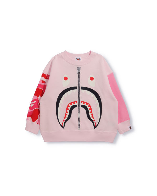 Sweats Bape Big ABC Camo Shark Oversized Crew Neck Enfant Rose | TYSIH2941