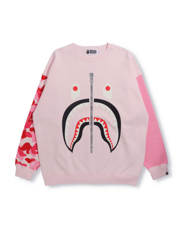 Sweats Bape Big ABC Camo Shark Oversized Crew Neck Femme Rose | USVHZ0279