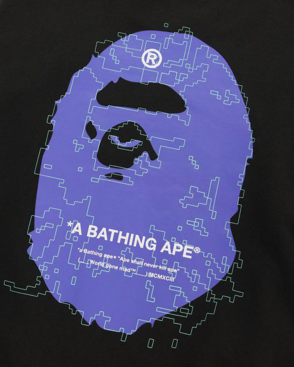 Sweats Bape Big Ape Head Digital Mosaic Homme Grise Foncé | IXJRF2598