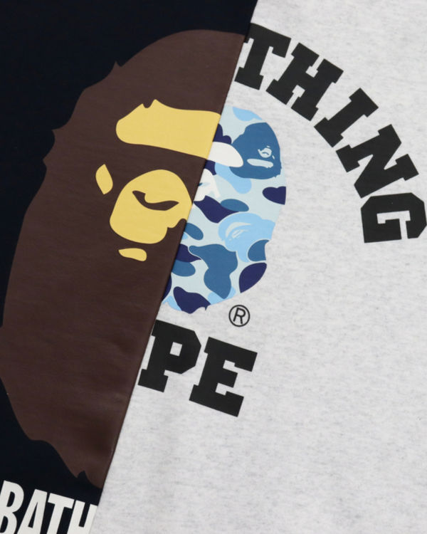 Sweats Bape College & By Bathing Loose Fit Homme Bleu Marine Bleu | URNOV1850