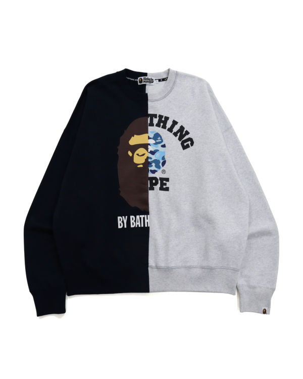 Sweats Bape College & By Bathing Loose Fit Homme Bleu Marine Bleu | URNOV1850