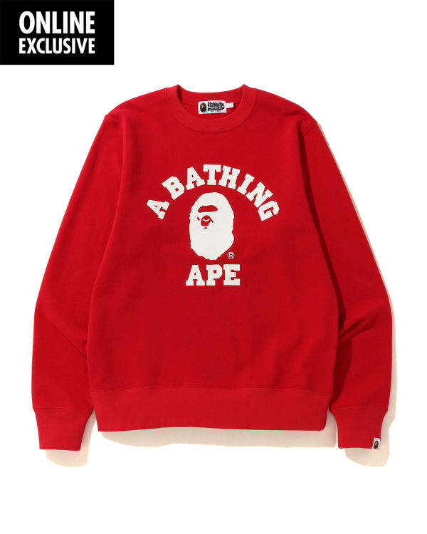 Sweats Bape College Homme Rouge Clair | BKXUS9276