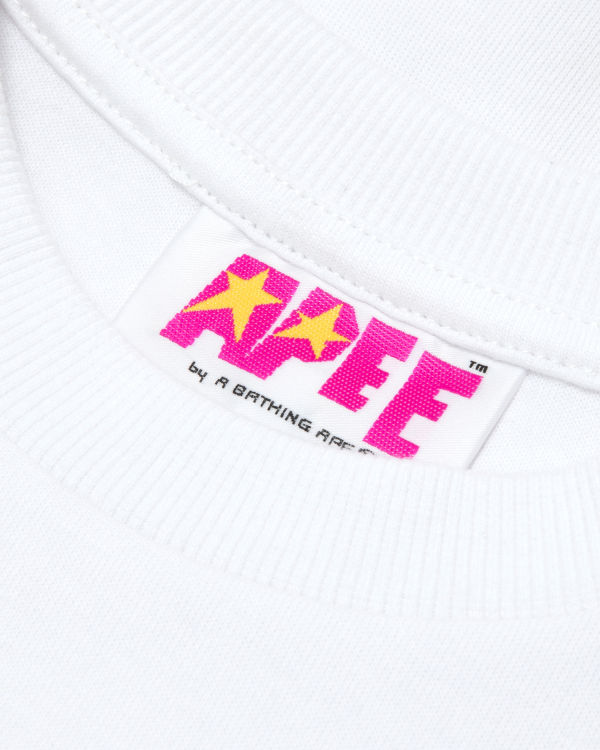 Sweats Bape Cropped logo Femme Blanche | FLBVH0254