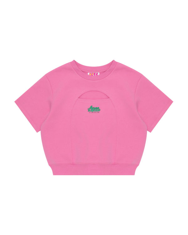 Sweats Bape Cropped logo Femme Rose | FCPYA9351