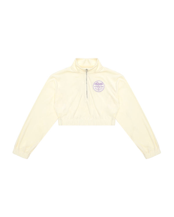 Sweats Bape Cropped zip-up Femme Blanche | XNPAD1594