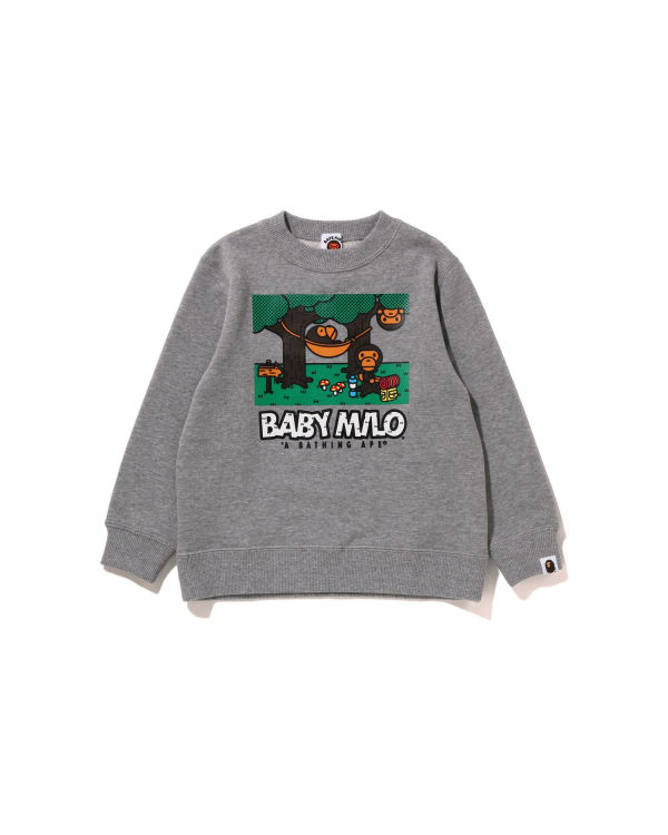 Sweats Bape Milo Camo Hammock Crewneck Enfant Grise | SIBHX7815