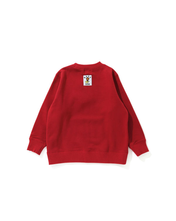 Sweats Bape Milo Christmas Tree Crewneck Enfant Rouge Clair | CTPOR2609