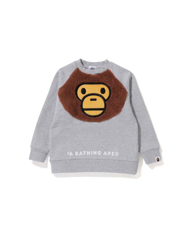 Sweats Bape Milo Crewneck Enfant Grise | JKZFP7514