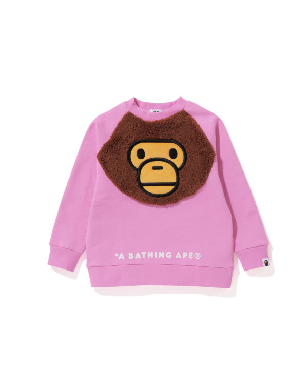 Sweats Bape Milo Crewneck Enfant Rose | OIXZE5749