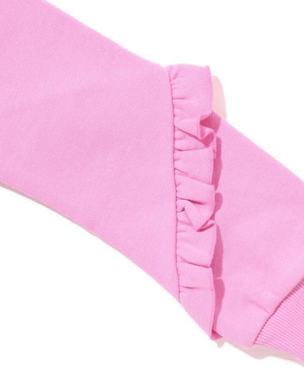 Sweats Bape Milo Heart Frill Crewneck Enfant Rose | IDNOG5638