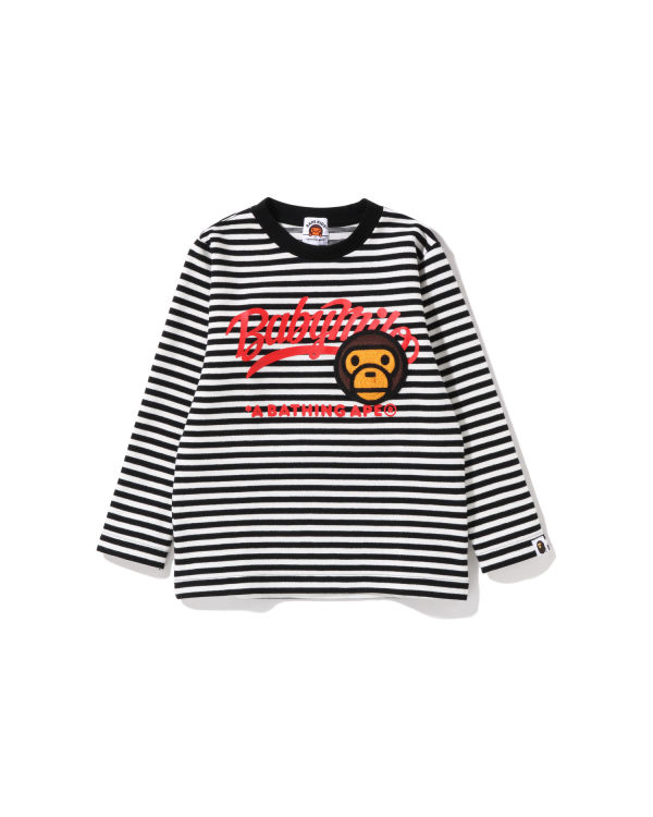 Sweats Bape Milo Patch Hoop Crewneck Enfant Noir | HDPFG5914