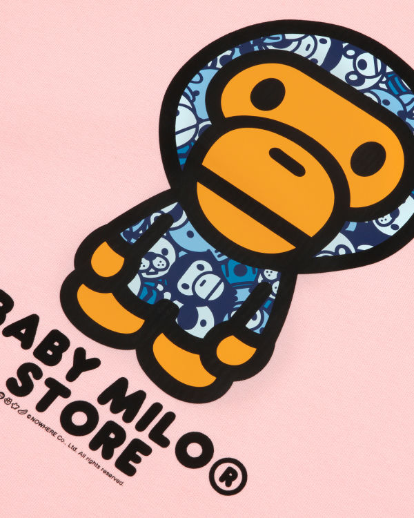 Sweats Bape Milo crew neck Femme Rose | UTIVK5402