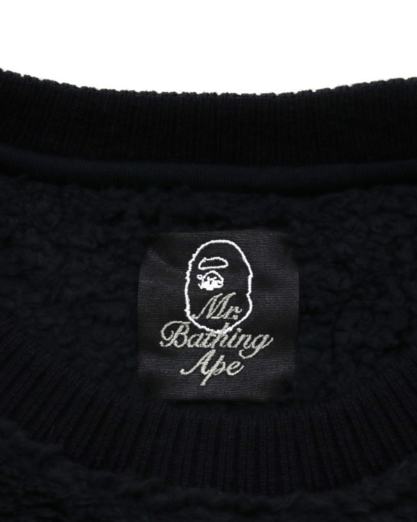 Sweats Bape Mr Boa crew neck Homme Noir | XUKID3710