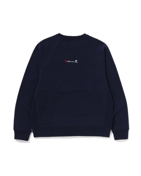 Sweats Bape Relaxed Fit Crewneck Homme Bleu Marine Bleu | CQVOE8356