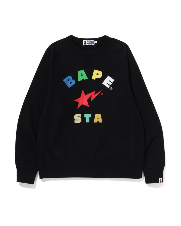 Sweats Bape STA Crewneck Homme Noir | UCBPN0461