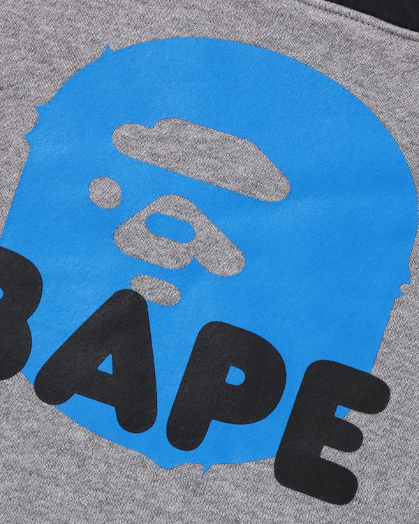 Sweats Bape STA Quilting Ape Head Half Snap Enfant Grise | YKHDB2780