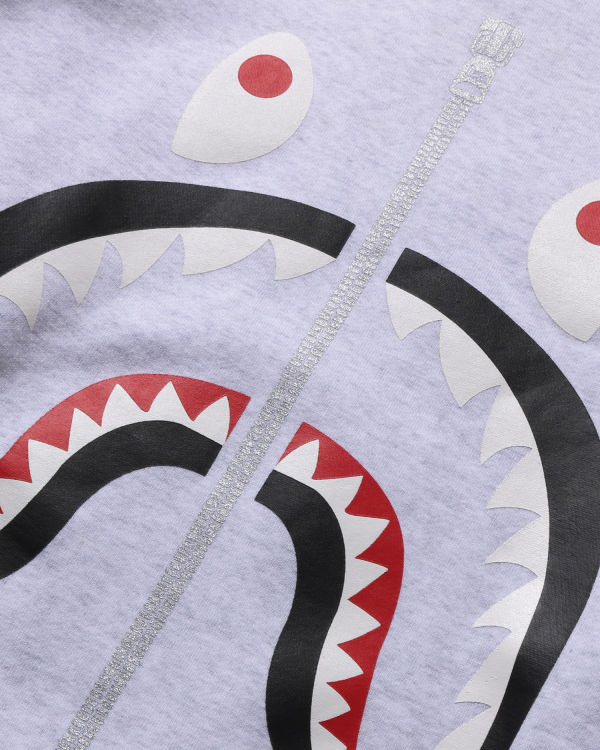 Sweats Bape Shark Crewneck Homme Grise | QMZNC9324