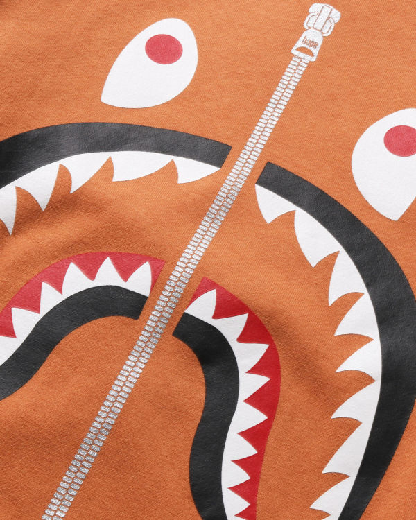 Sweats Bape Shark Crewneck Homme Orange | XCUBS1437