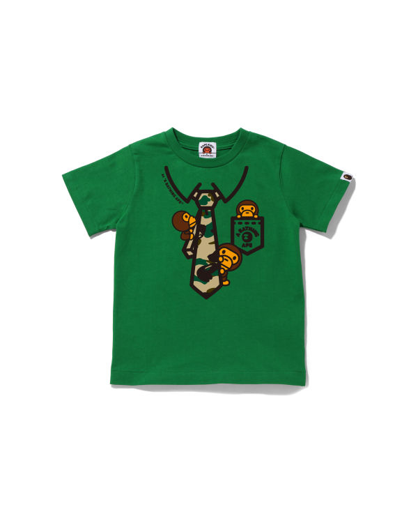 T Shirts Bape 1st Camo Milo Neck Print Enfant Vert | ADXUS4521