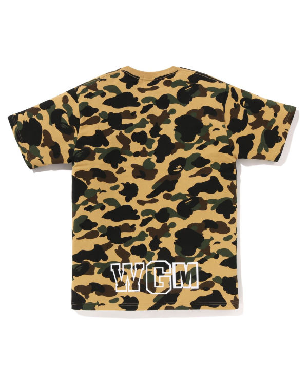 T Shirts Bape 1st Camo Shark Homme Jaune | MHKLG3621